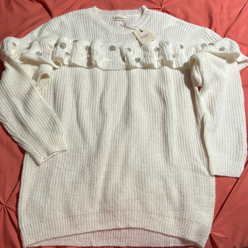 Ivory Sweater w/Sequins